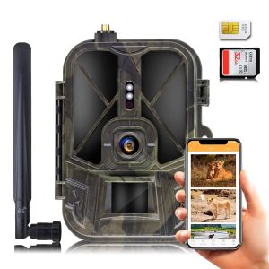 36MP 4K 30FPS 4G LTE APP +SMTP Hunting Camera IP65 Wildlife Trail Camera HC-940Ultra